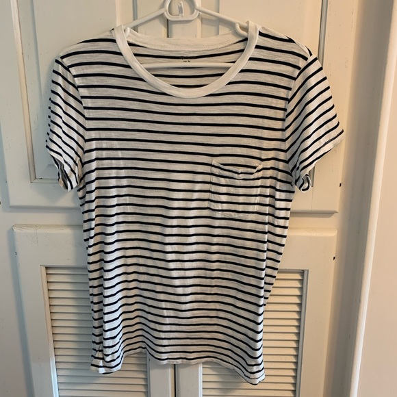 Madewell Striped Pocket Tee - Picture 1 of 3